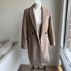 Mango Wool Blend Peacoat